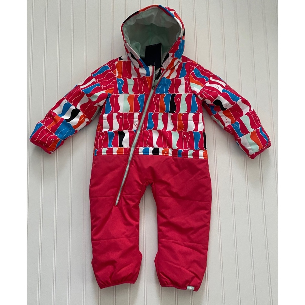 Roxy Kids Pink Multi-Color Puffer One-Piece NWT!